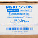 Biohazard Waste Bag McKesson 7 to 10 gal. Red LLDPE 24 X 24 Inch
