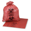 Biohazard Waste Bag McKesson 40 to 45 gal. Red Polyethylene 40 X 46 Inch