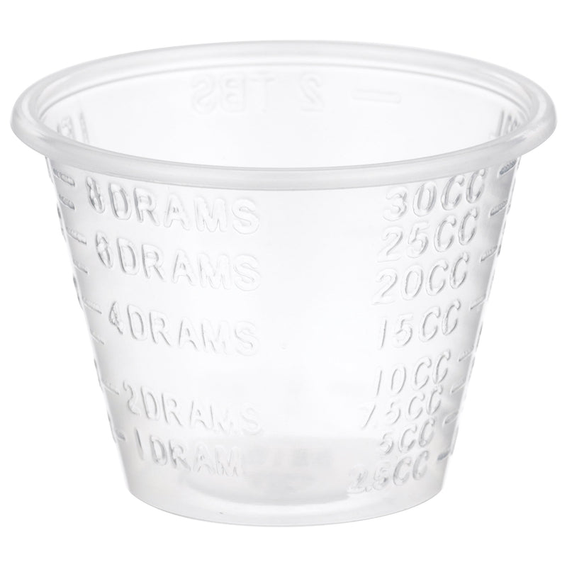 Medicine Cup McKesson 1 oz. Clear Plastic Disposable NonSterile