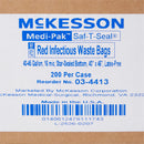 Biohazard Waste Bag McKesson 40 to 45 gal. Red Polymer Film 40 X 46 Inch