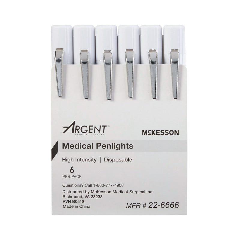 Penlight McKesson White Light 4-1/2 Inch Disposable