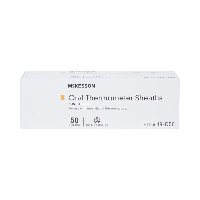 Oral Thermometer Probe Cover McKesson For use with Digital Thermometer 50 per Box