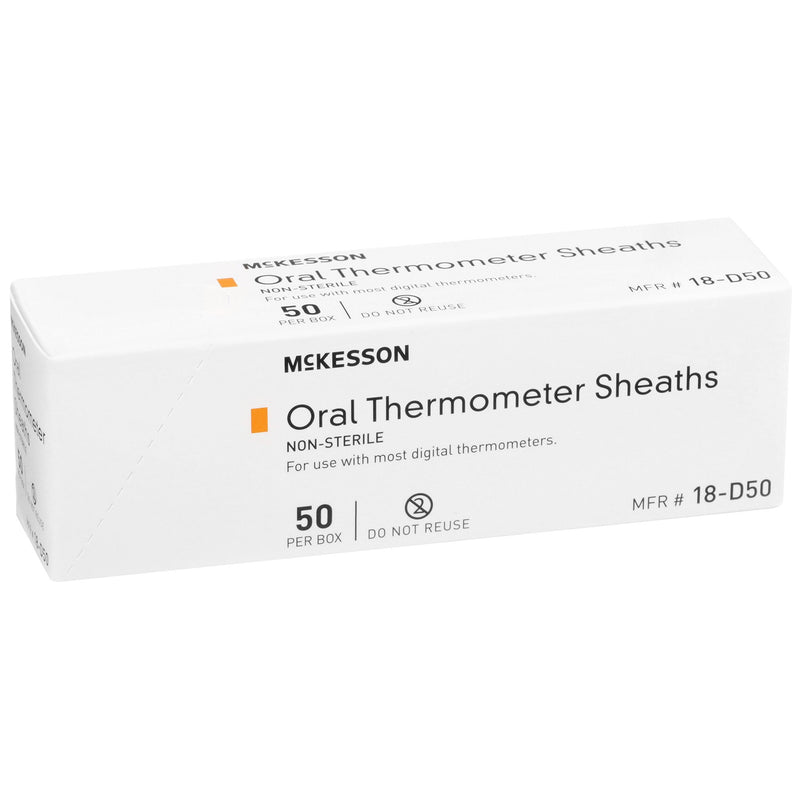 Oral Thermometer Probe Cover McKesson For use with Digital Thermometer 50 per Box