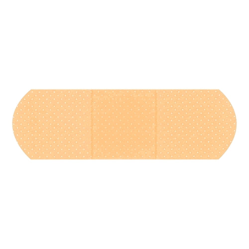 Dukal Adhesive Strip American White Cross 1 x 3" Plastic Rectangle Sheer Sterile, 1200 EA/CS