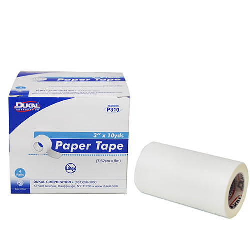 Dukal Medical Tape Microporous Paper 3" x 10 Yard White NonSterile, 4 EA/BX