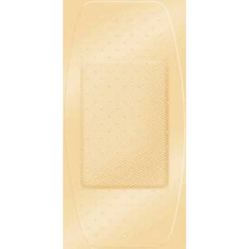 Dukal Adhesive Strip American® White Cross First Aid 2 x 4" Fabric Rectangle Tan Sterile, 50 EA/BX, 24BX/CS