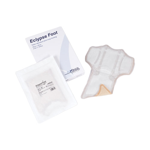 Dukal Super Absorbent Dressing Eclypse Foot Cellulose 13 X 19 Inch Sterile, 5/BX