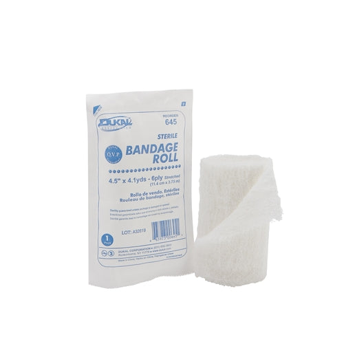 Dukal Bandage Roll Cotton Gauze 6-Ply 4.5" X 4.1 Yard, 100EA/CS