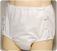 CareFor 1-Piece Snap-on Brief with Waterproof Safety Pocket Medium