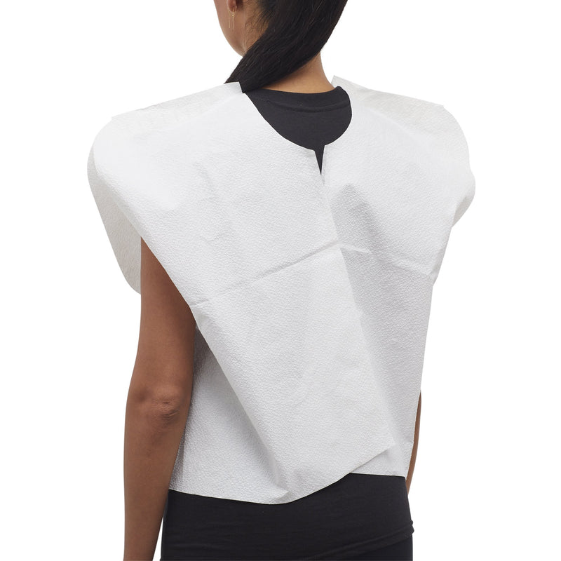 Exam Cape McKesson White Front / Back Opening Without Closure Unisex