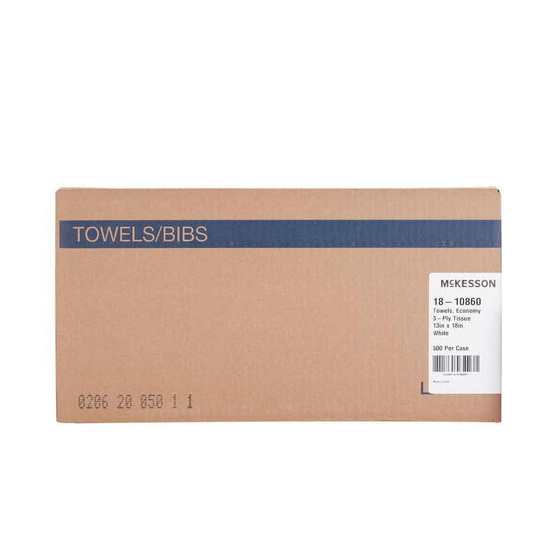Procedure Towel McKesson 13 W X 18 L Inch White NonSterile