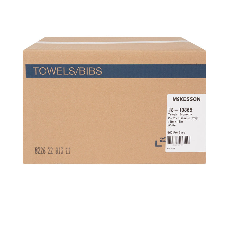 Procedure Towel McKesson 13 W X 18 L Inch White NonSterile