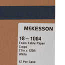 Table Paper McKesson 21 Inch Width 125 Foot Length White Crepe
