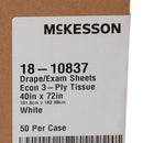General Purpose Drape McKesson Physical Exam Drape 40 W X 72 L Inch NonSterile