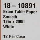 Table Paper McKesson 18 Inch Width 200 Foot Length White Smooth