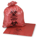 Biohazard Waste Bag McKesson 1 to 3 gal. Red Polyethylene 11 X 14 Inch