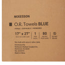 O.R. Towel McKesson 17 W X 27 L Inch Blue Sterile