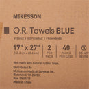 O.R. Towel McKesson 17 W X 27 L Inch Blue Sterile