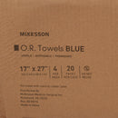 O.R. Towel McKesson 17 W X 27 L Inch Blue Sterile