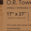 O.R. Towel McKesson 17 W X 27 L Inch Blue Sterile