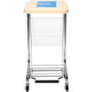 Hamper Stand McKesson Soiled Linen Rectangular Opening 30 to 33 gal. Capacity Foot Pedal Self-Closing Lid