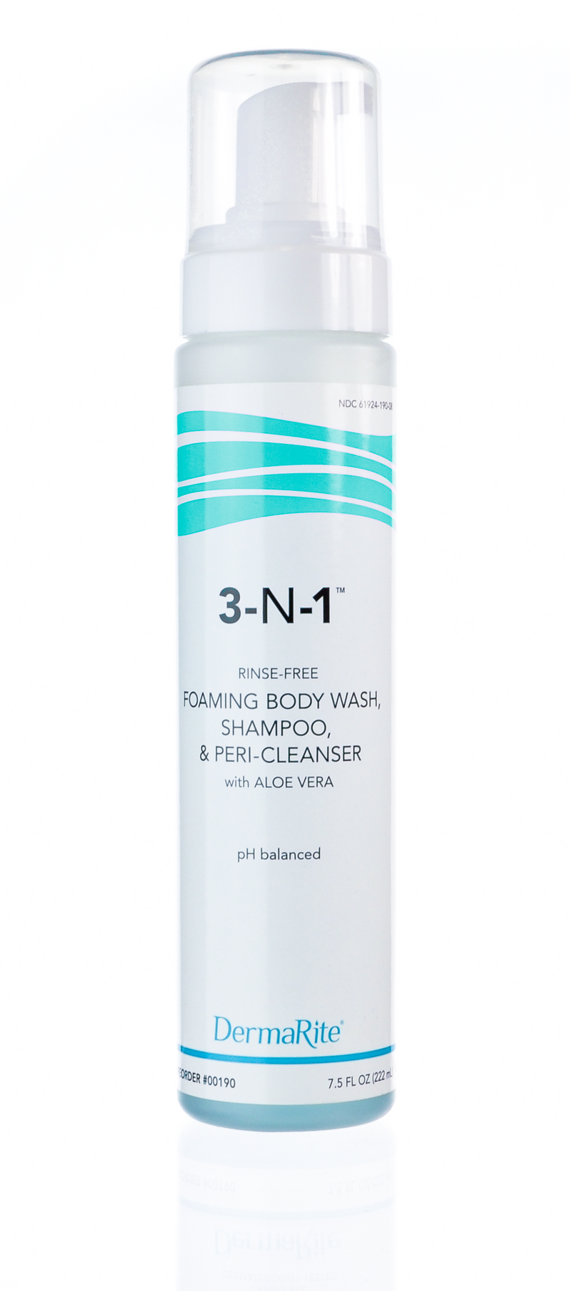 DERMARITE 3-N-1™ RINSE FREE CLEANSING FOAM