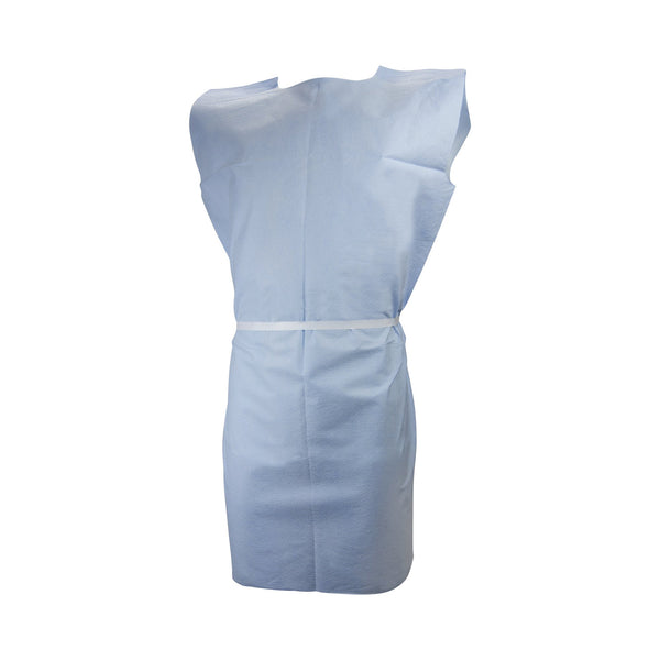 Patient Exam Gown McKesson Child Size Blue Disposable