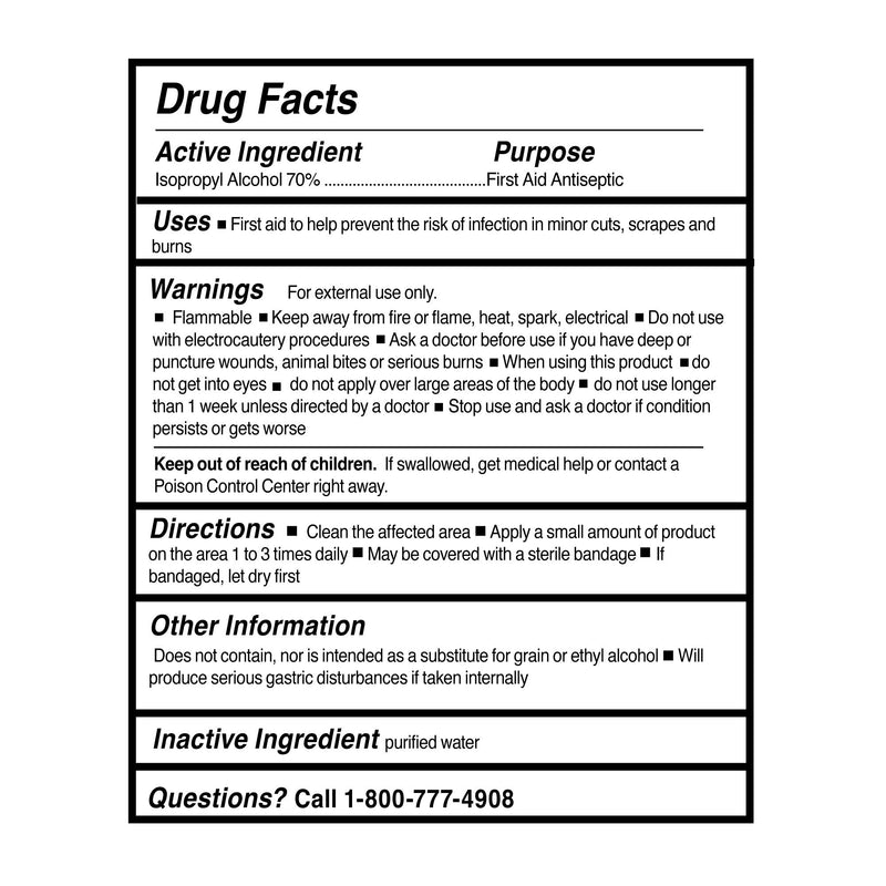 Antiseptic Isopropyl Alcohol McKesson Brand Topical Liquid 1 gal. Bottle