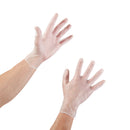 Exam Glove McKesson Large NonSterile Vinyl Standard Cuff Length Smooth Clear Not Rated