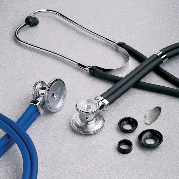 Sprague Stethoscope McKesson LUMEON™ Red 2-Tube 22 Inch Tube Double Sided Chestpiece