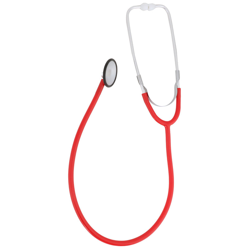 General Exam Stethoscope McKesson Red 1-Tube 21 Inch Tube Single Sided Chestpiece