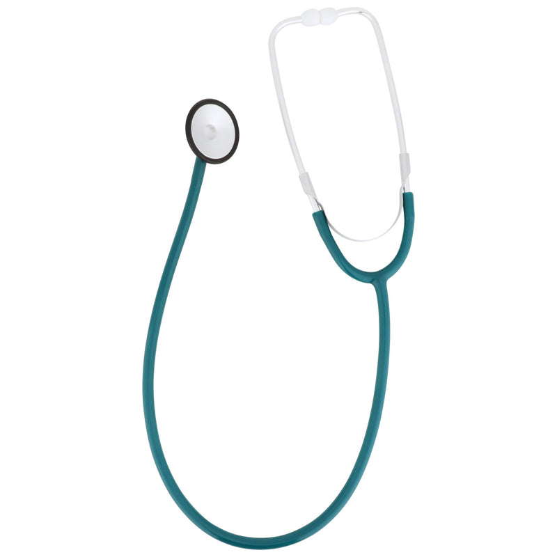 General Exam Stethoscope McKesson Teal Blue 1-Tube 21 Inch Tube Single Sided Chestpiece