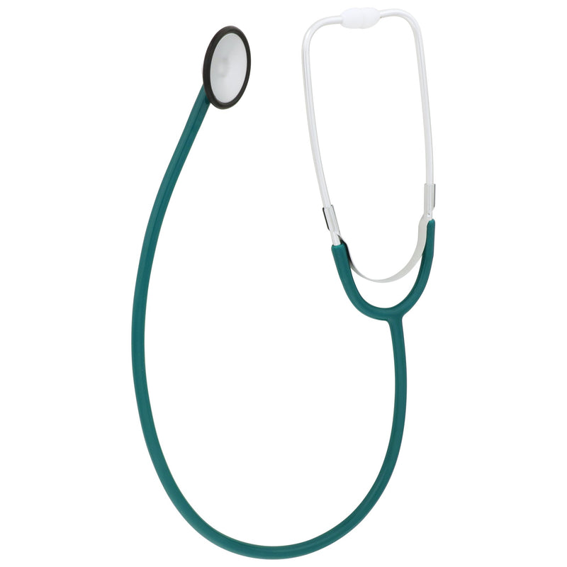 General Exam Stethoscope McKesson Teal Blue 1-Tube 21 Inch Tube Single Sided Chestpiece