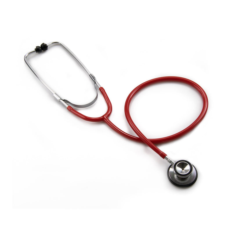 General Exam Stethoscope McKesson Red 1-Tube 22 Inch Tube Double Sided Chestpiece
