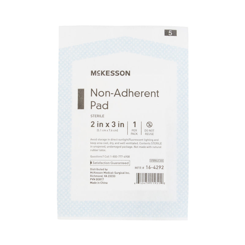 Non-Adherent Dressing McKesson 2 X 3 Inch Sterile 100 per Pack