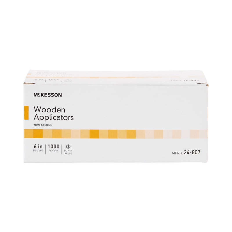 Applicator Stick McKesson Without Tip Wood Shaft 6 Inch NonSterile 1000 per Pack