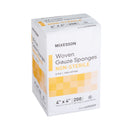 Gauze Sponge McKesson 4 X 4 Inch 8-Ply NonSterile 200 per Pack