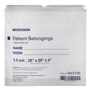 Patient Belongings Bag McKesson 4 X 20 X 20 Inch Polyethylene Drawstring Closure White