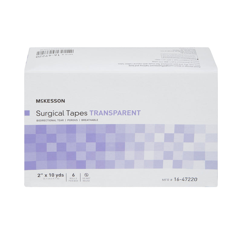 Medical Tape McKesson Transparent 2 Inch X 10 Yard Plastic NonSterile