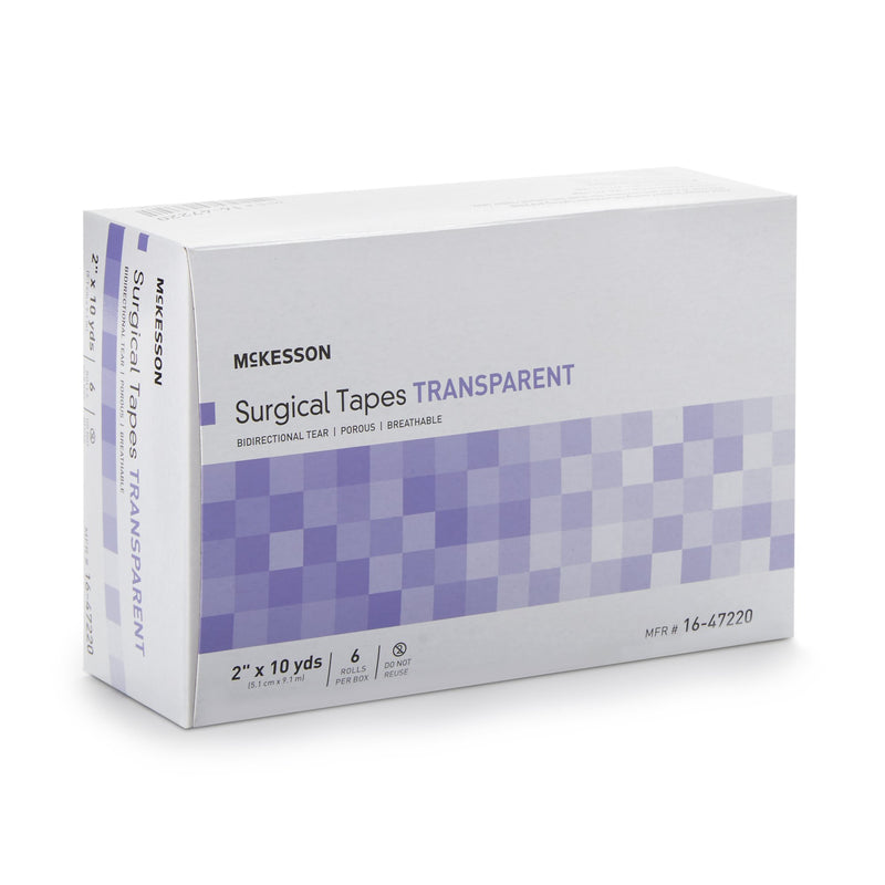 Medical Tape McKesson Transparent 2 Inch X 10 Yard Plastic NonSterile