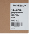 Table Paper McKesson 18 Inch Width 100 Foot Length White Crepe