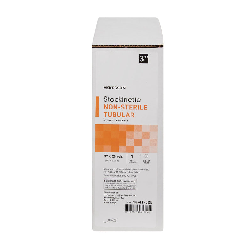 Stockinette Tubular McKesson 3 Inch X 25 Yard Cotton NonSterile