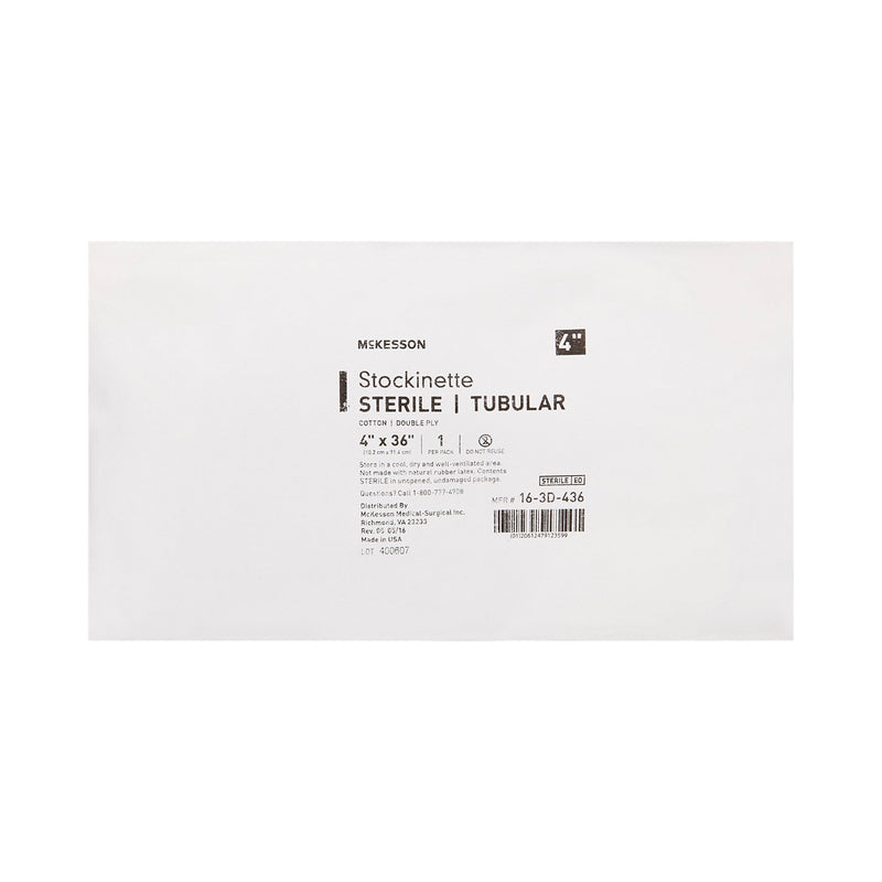 Surgical Stockinette Tubular McKesson 4 X 36 Inch Sterile