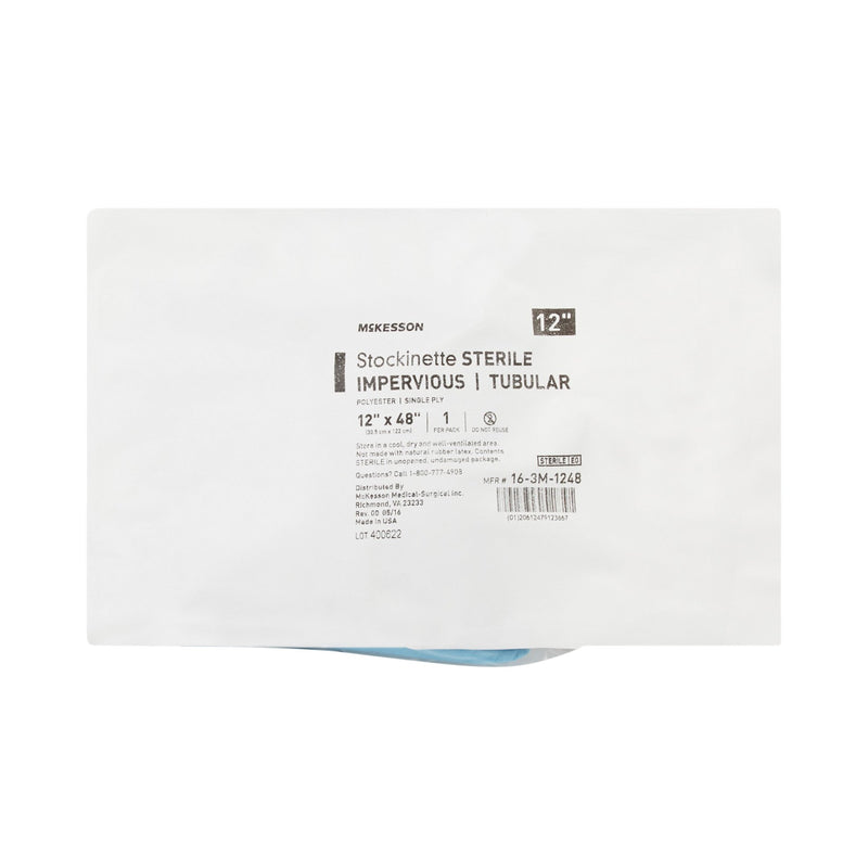 Surgical Stockinette Impervious / Tubular McKesson 12 W X 48 L Inch Sterile