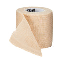 Cohesive Bandage McKesson 2 Inch X 5 Yard Self-adherent Closure Tan NonSterile Standard Compression