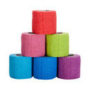 Cohesive Bandage McKesson 2 Inch X 5 Yard Self-adherent Closure Purple / Pink / Green / Light Blue / Royal Blue / Red NonSterile Standard Compression