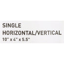 Glove Box Holder McKesson Horizontal or Vertical Mounted 1-Box Capacity Clear 4 X 5-1/2 X 10 Inch Plastic