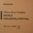 Glove Box Holder McKesson Horizontal or Vertical Mounted 2-Box Capacity Clear 4 X 10 X 10-3/4 Inch Plastic