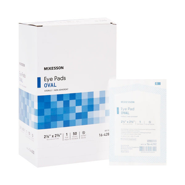 Eye Pad McKesson 2-1/8 X 2-5/8 Inch Sterile 1 per Pack
