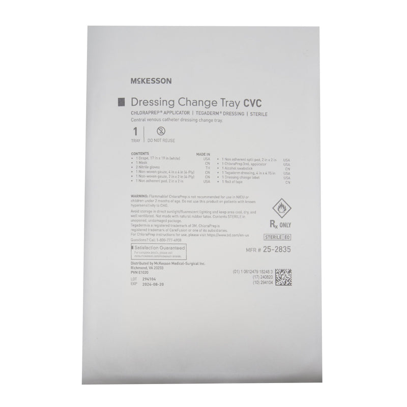 Dressing Change Tray McKesson Central Line